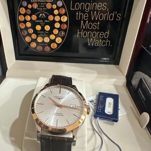 Longines Gold and Brown Smartwatch